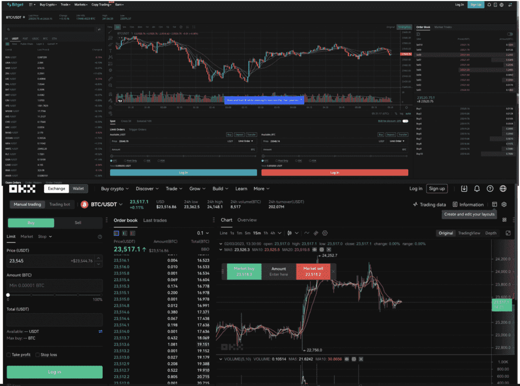 Bitget vs OKX Trading Platform