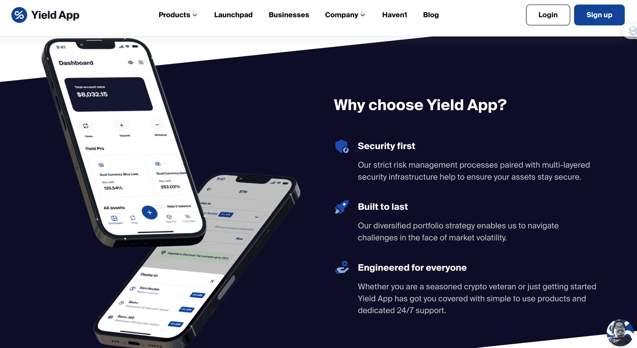 Yield app