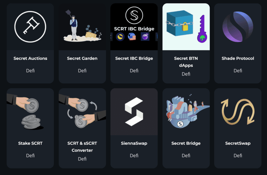 Secret DeFi Apps