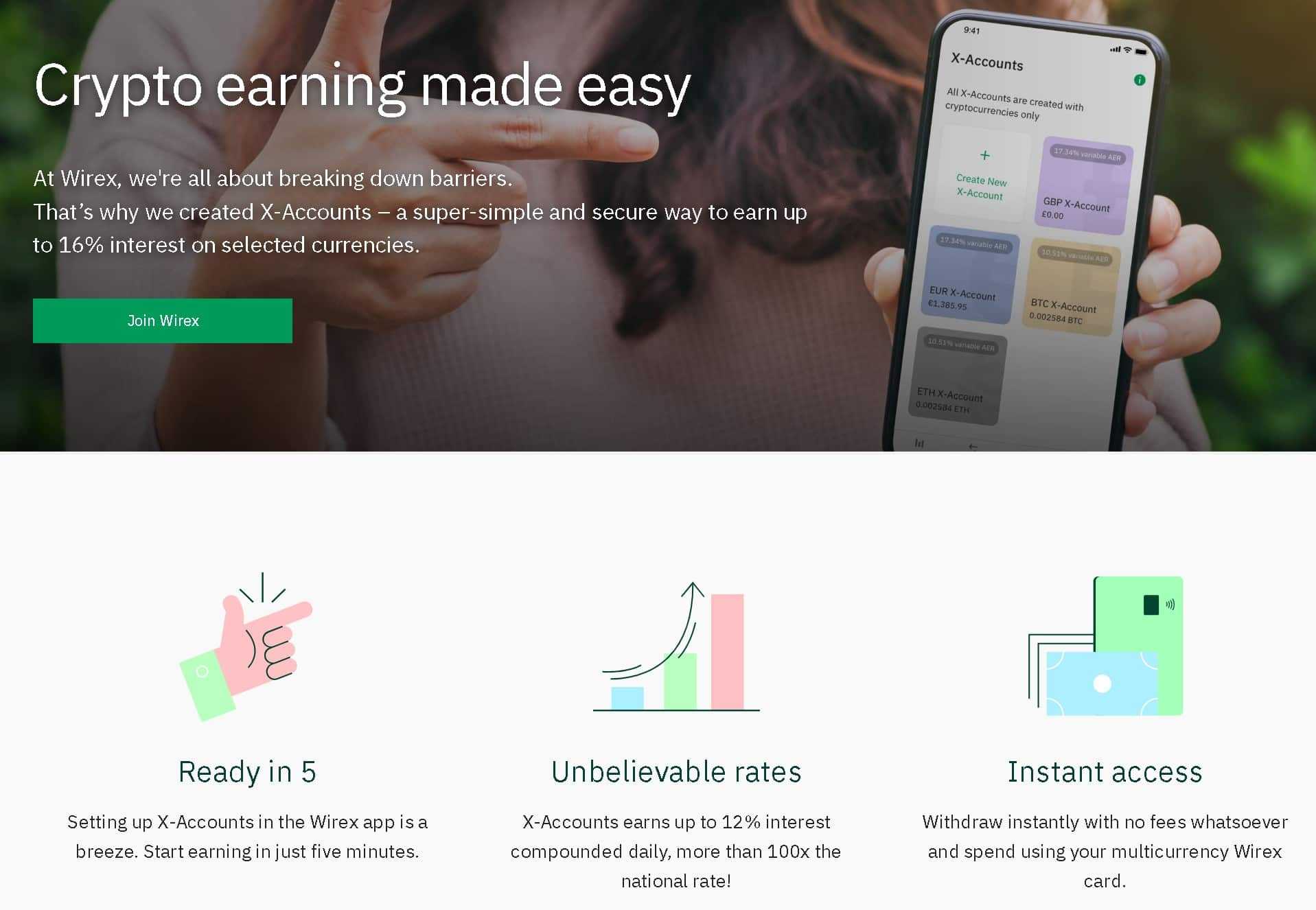 Wirex X-Accounts Are a Great Way to Earn APY. Image via Wirex