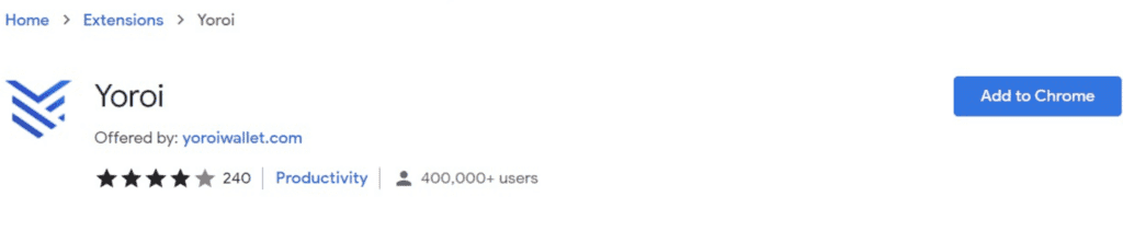 Yoroi Browser Extension