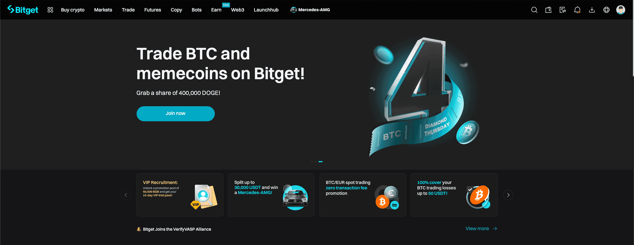 Bitget Homepage