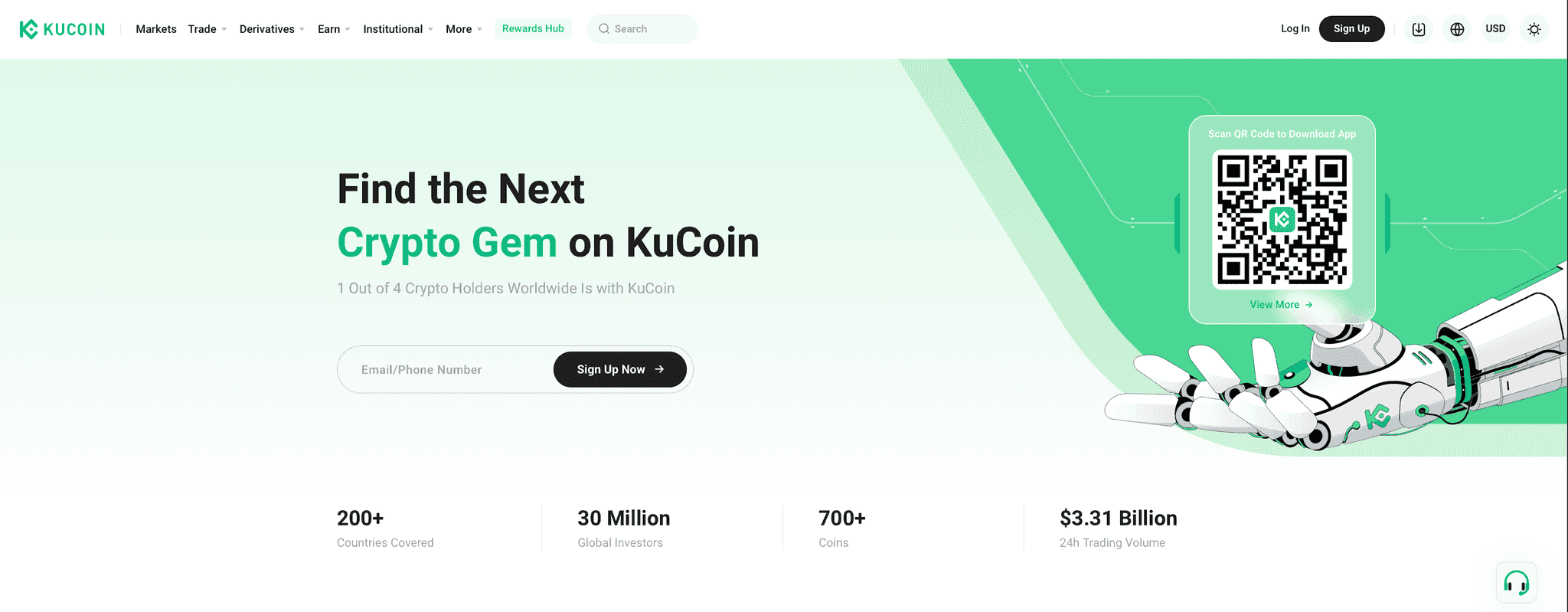 KuCoin Homepage