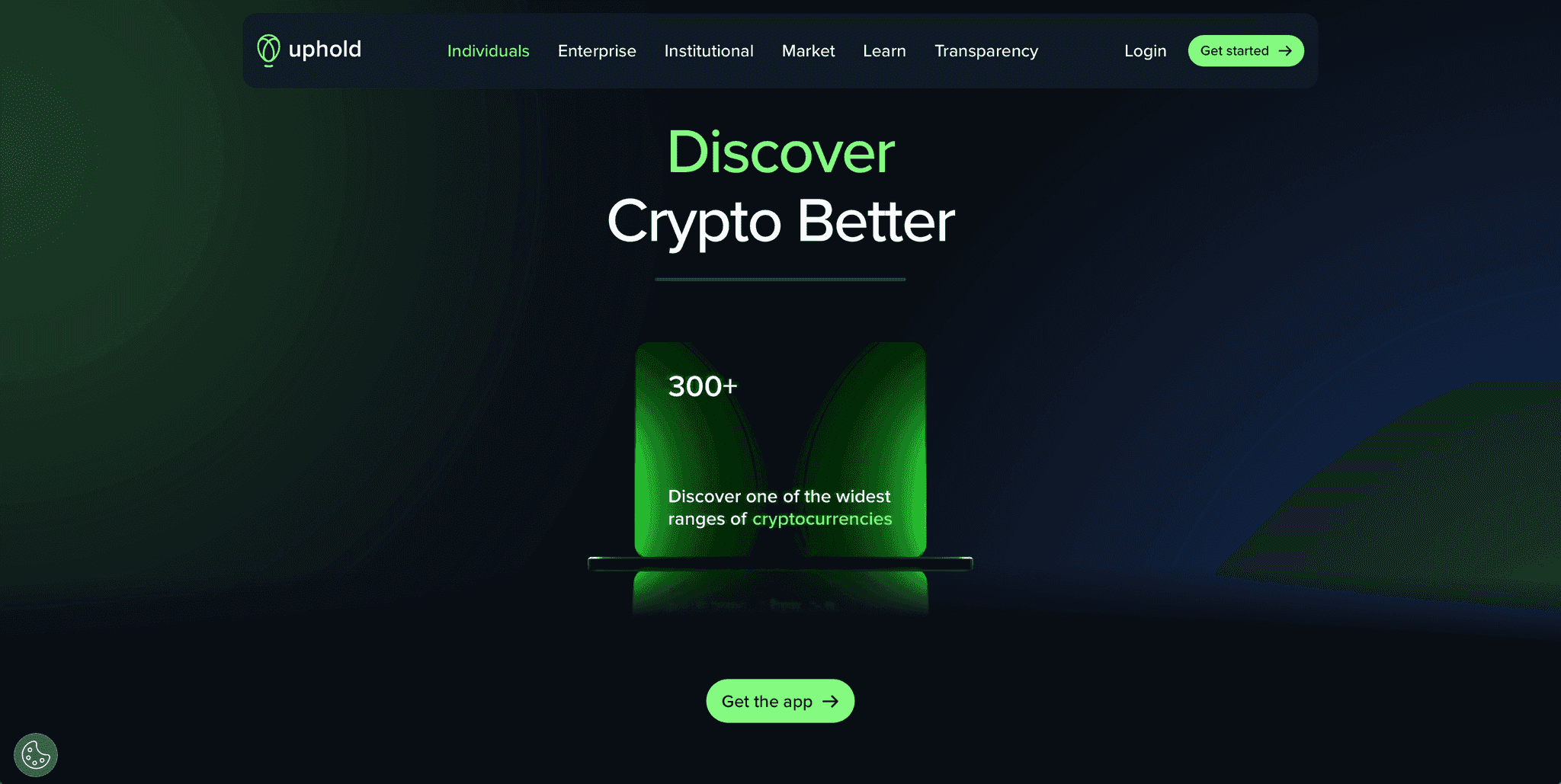 Uphold's Homepage