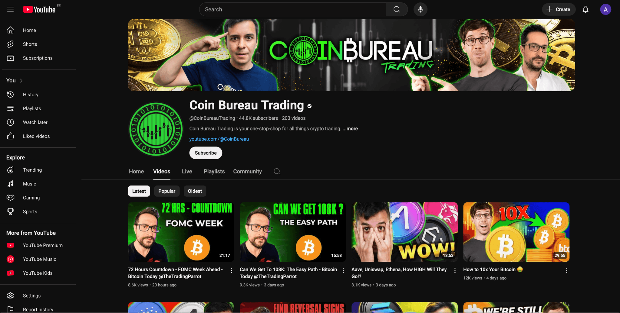 Coin Bureau Trading