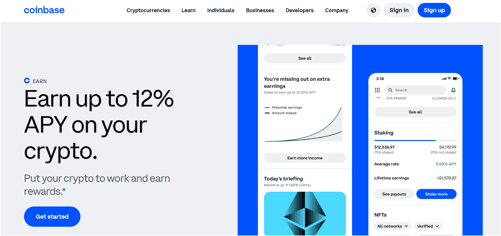 Staking and Rewards of Coinbase