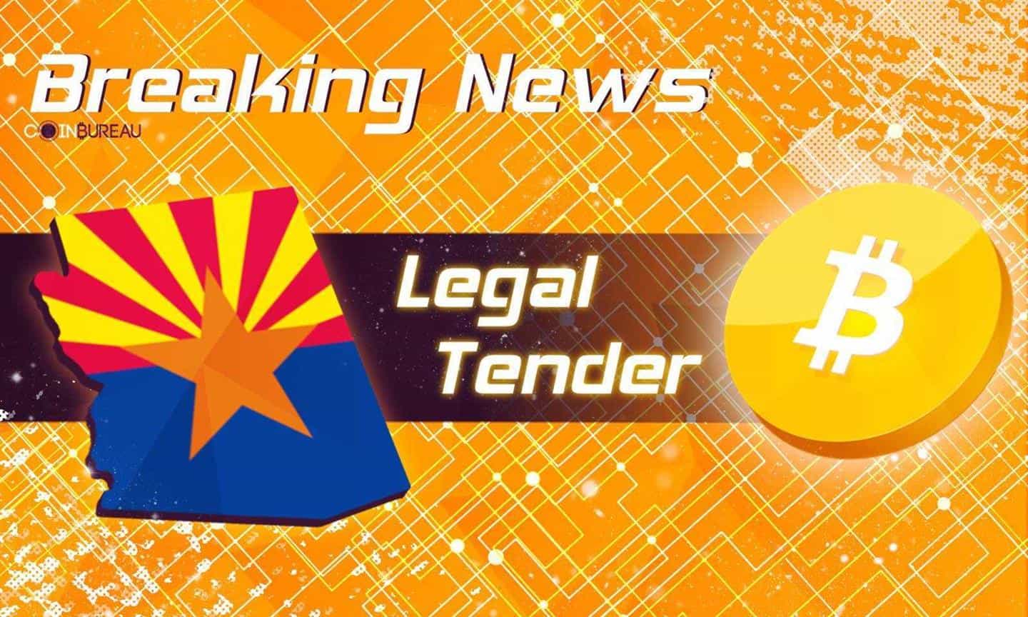 Arizona Senator Proposes Law to Make Bitcoin (BTC) Legal Tender