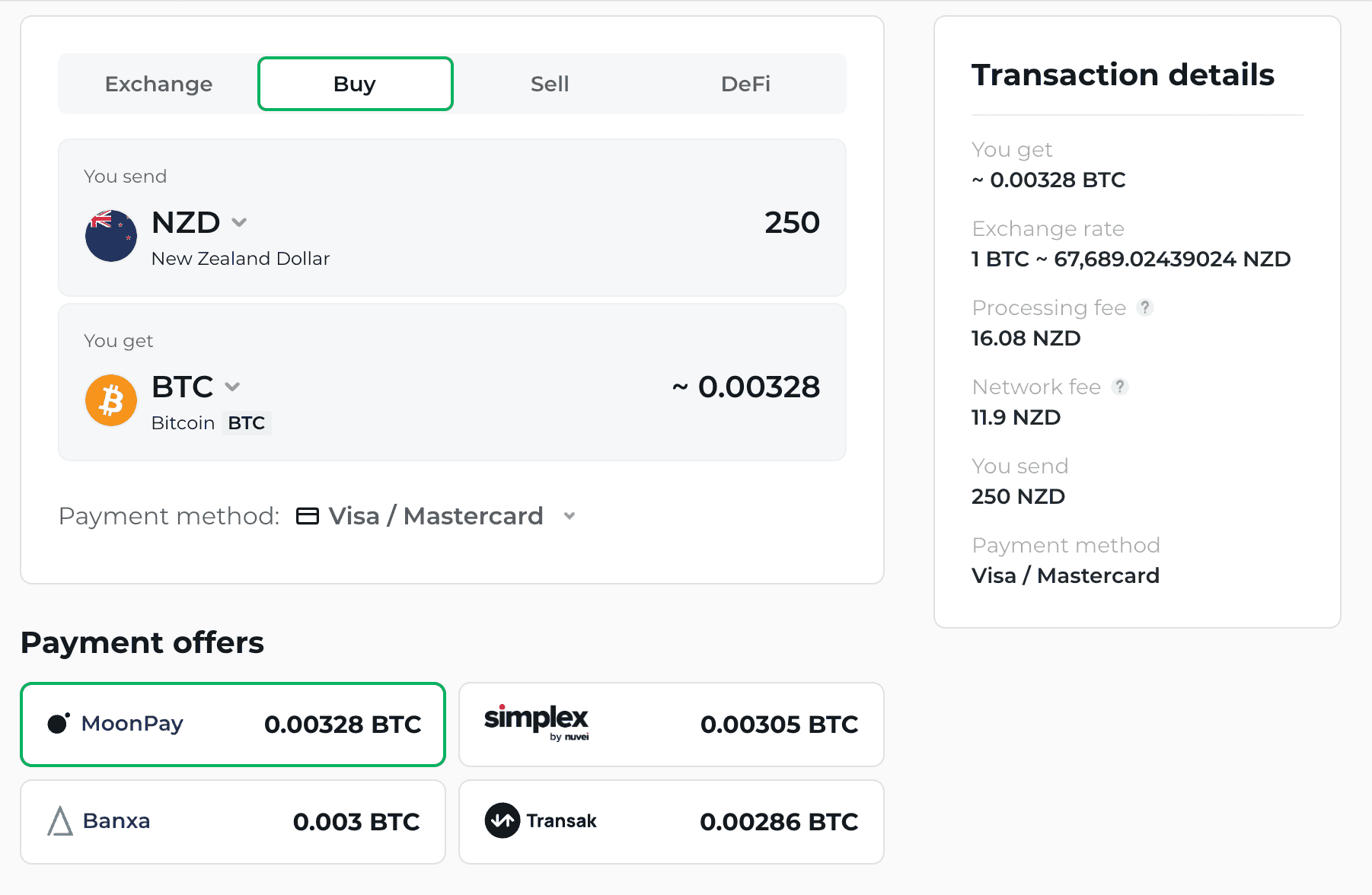 Buy Crypto on Changelly