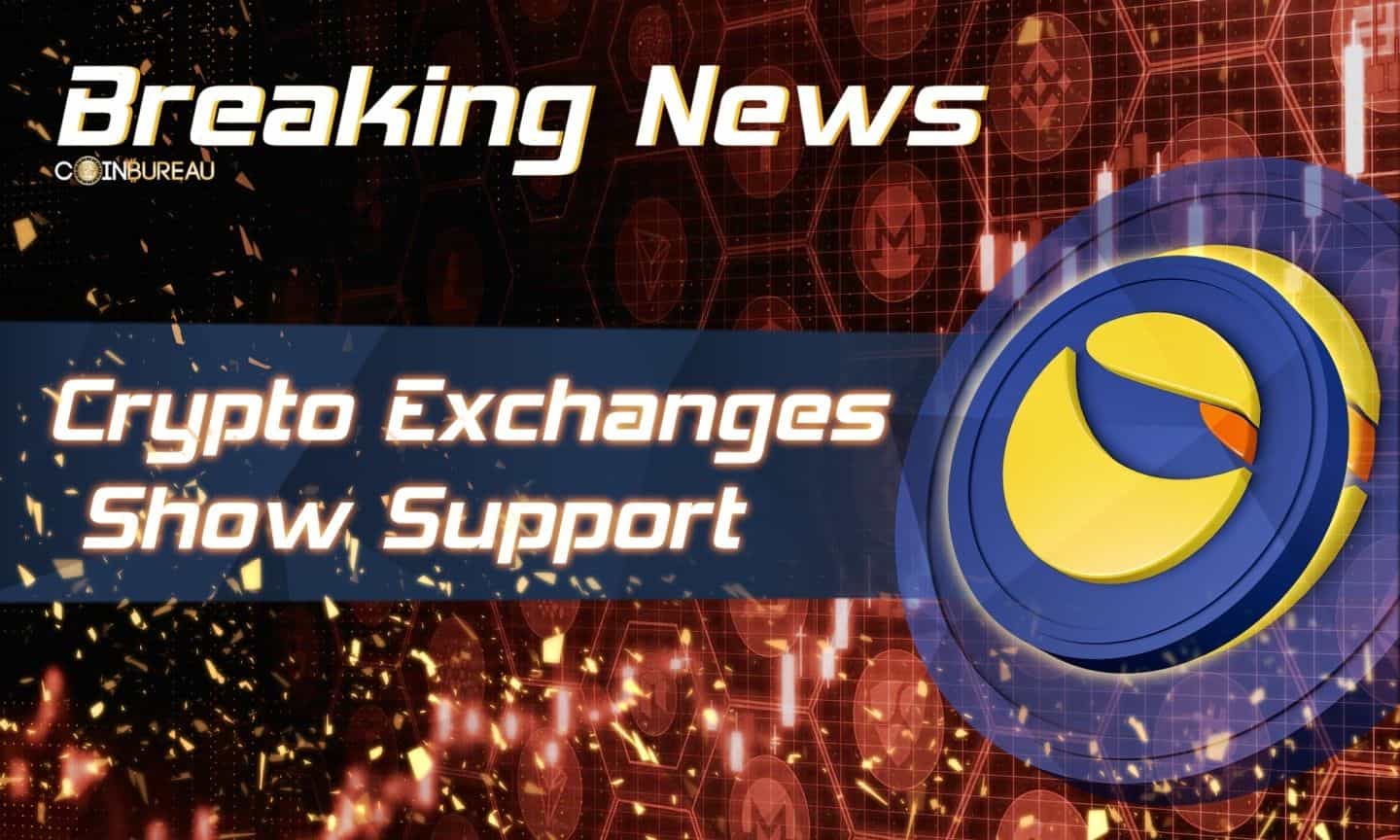 Crypto Exchanges Show Support for Terra 2.0