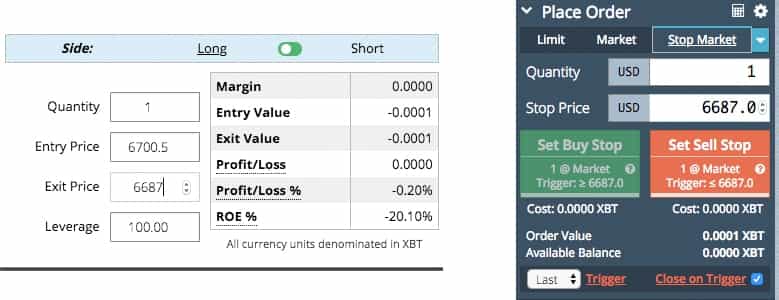 Synthetic Option on BitMEX with Futures