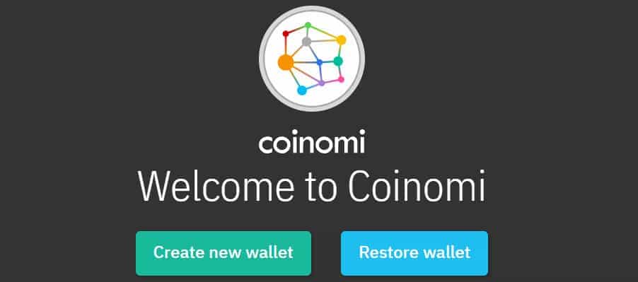 Creating New Wallet Coinomi