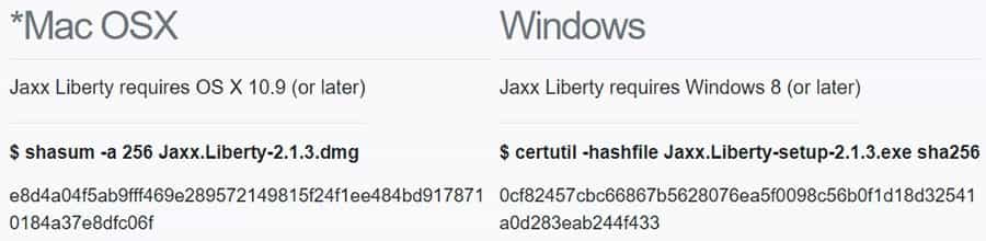 Wallet Checksums Jaxx Liberty