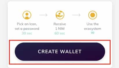 Creating a Nimiq Wallet