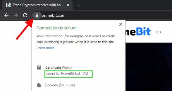 SSL Security Primebit