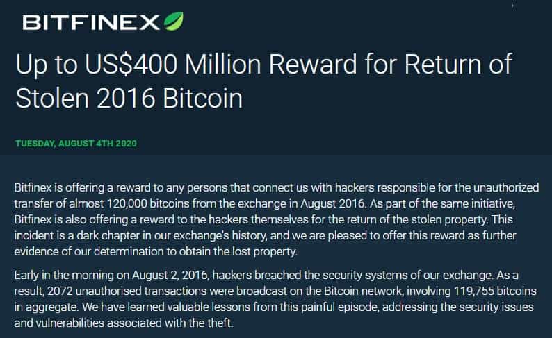 Bitfinex Rewards