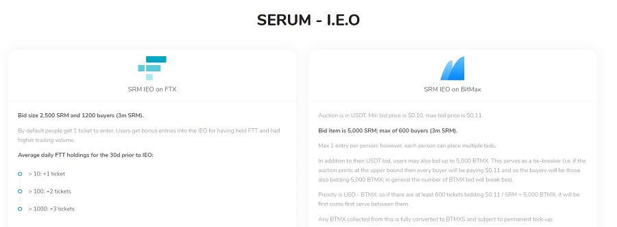 Serum Cryptocurrency IEO