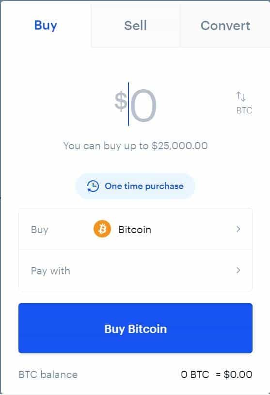 Buying Bitcoin Coinbase
