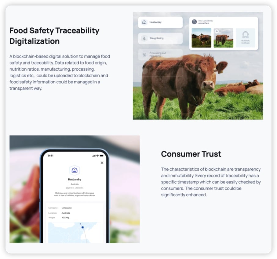 VeChain food safety