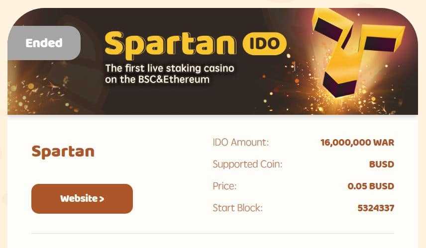 Spartan IDO