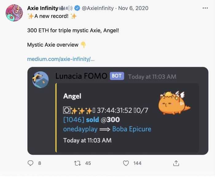 Axie Infinity Twitter