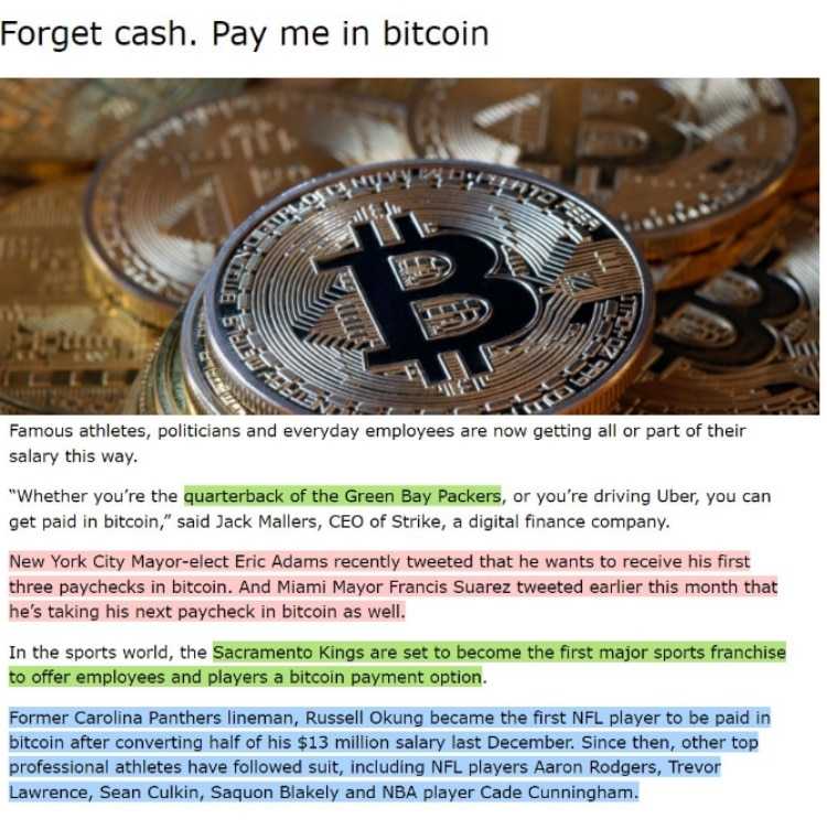 Bitcoin Salary