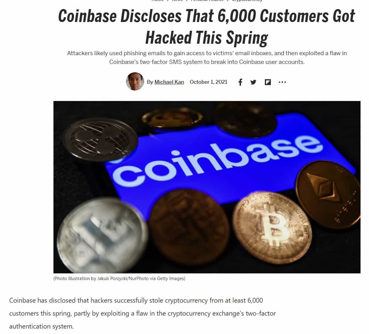 Coinbase Hack