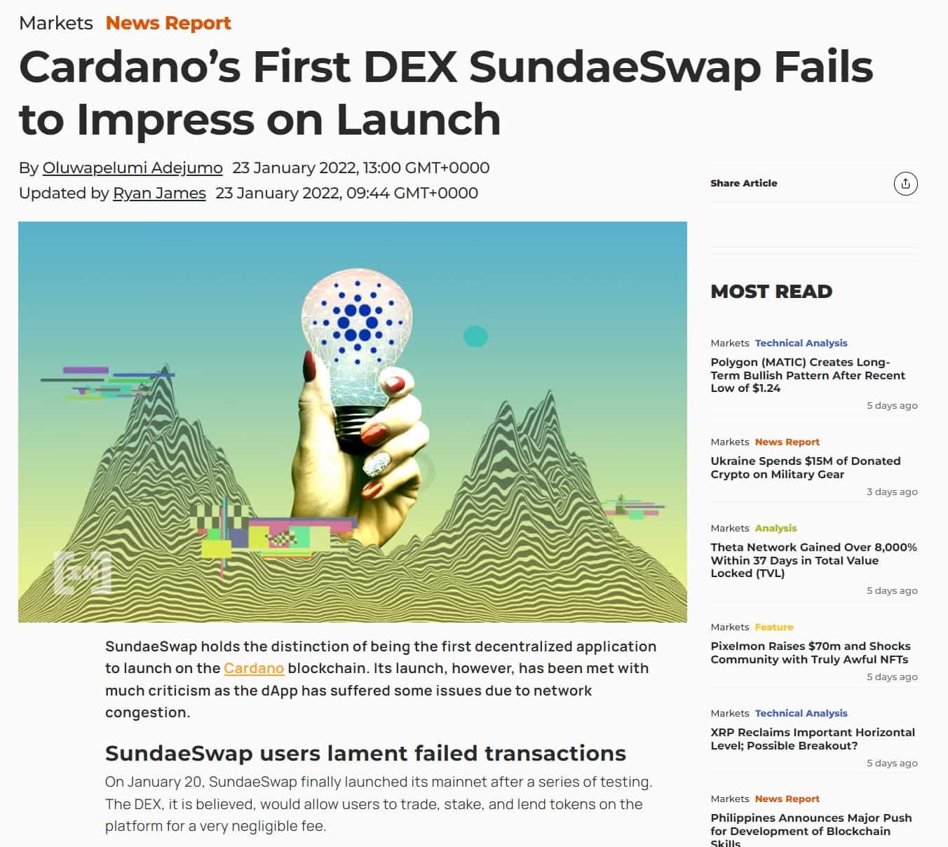 SundaeSwap launch