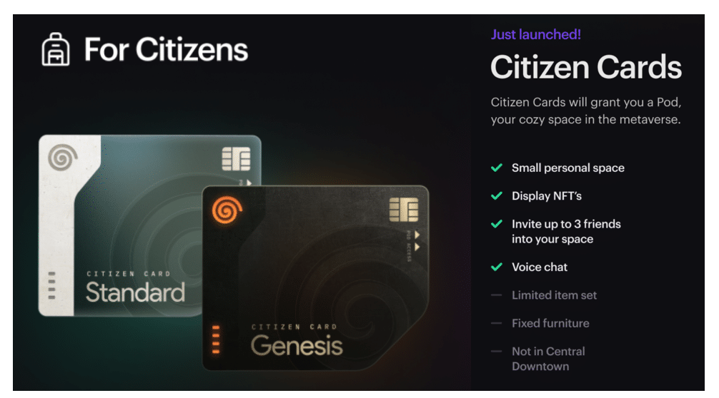 Citizen Cards and Benefits