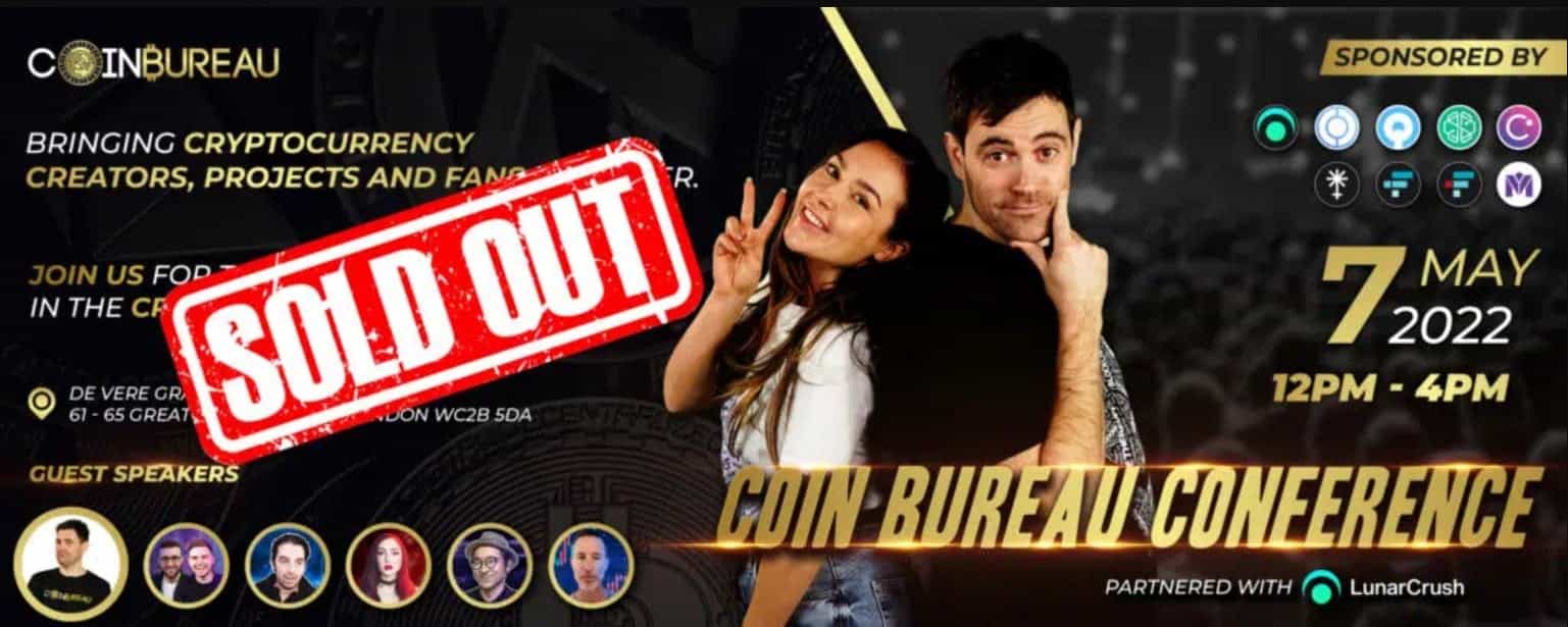 Coin Bureau Conference Sold Out