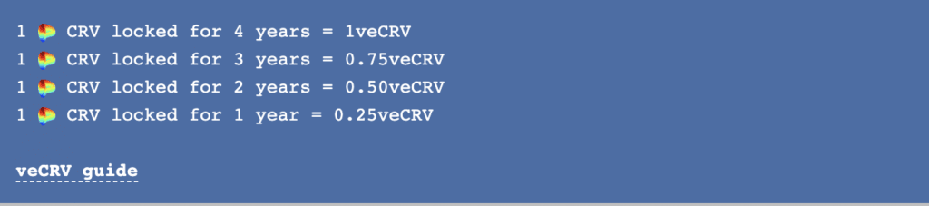 CRV to veCRV