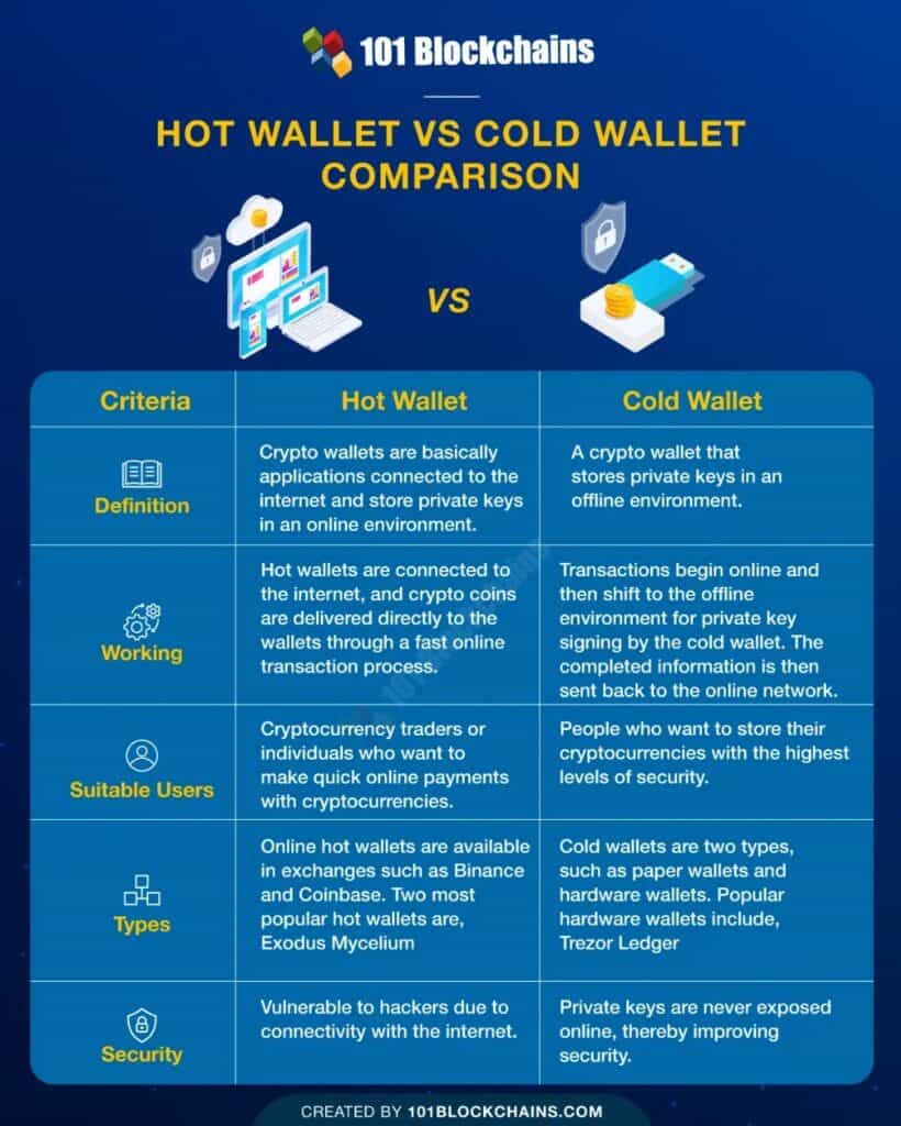 cold vs hot wallet