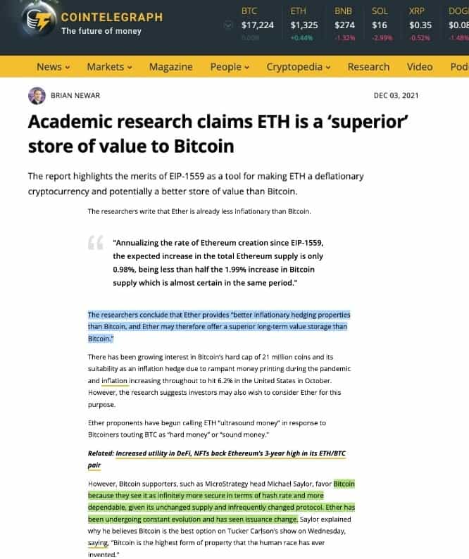 eth vs bitcoin