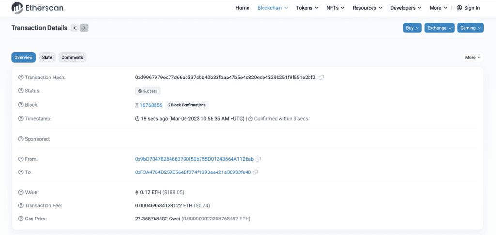 Etherscan Example