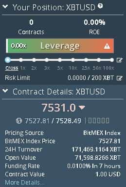 BitMEX Leverage