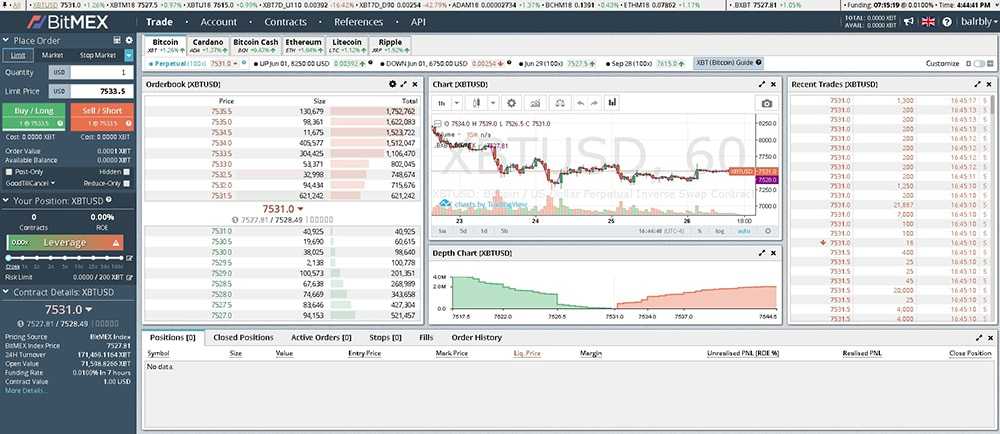 BitMEX Trading Platform