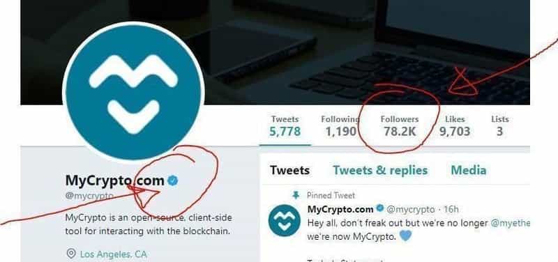 Mycrypto Twitter Change