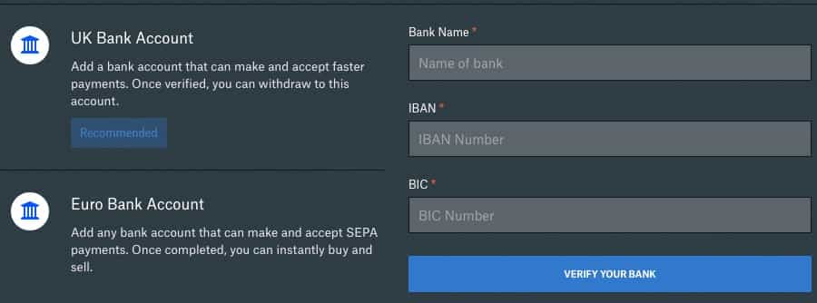 Link Bank Account Coinbase