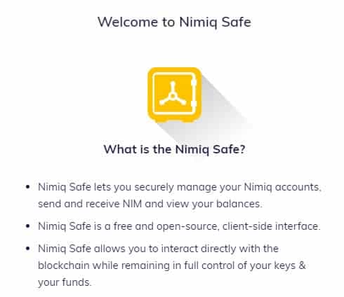 Nimiq Safe