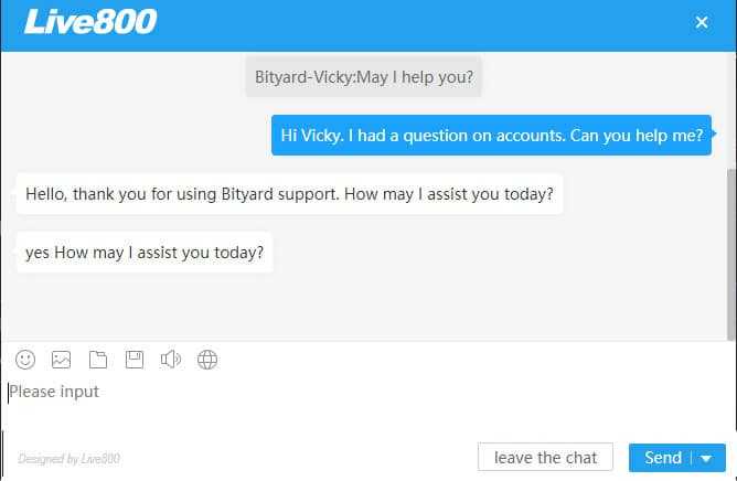 Bityard Live Chat