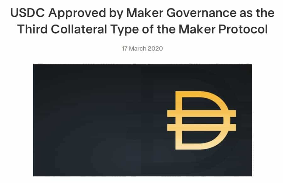 MakerDao USDC Collateral