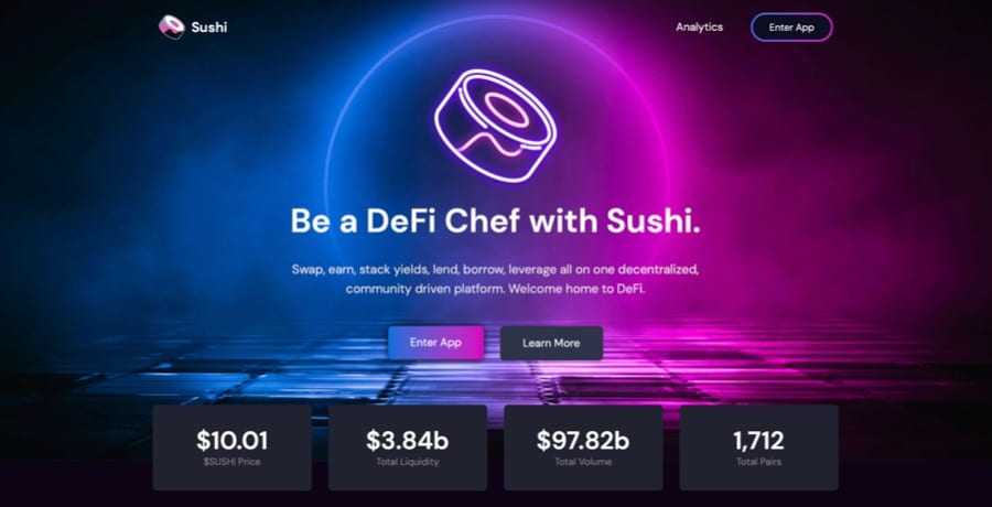 Sushi Swap Dashboard