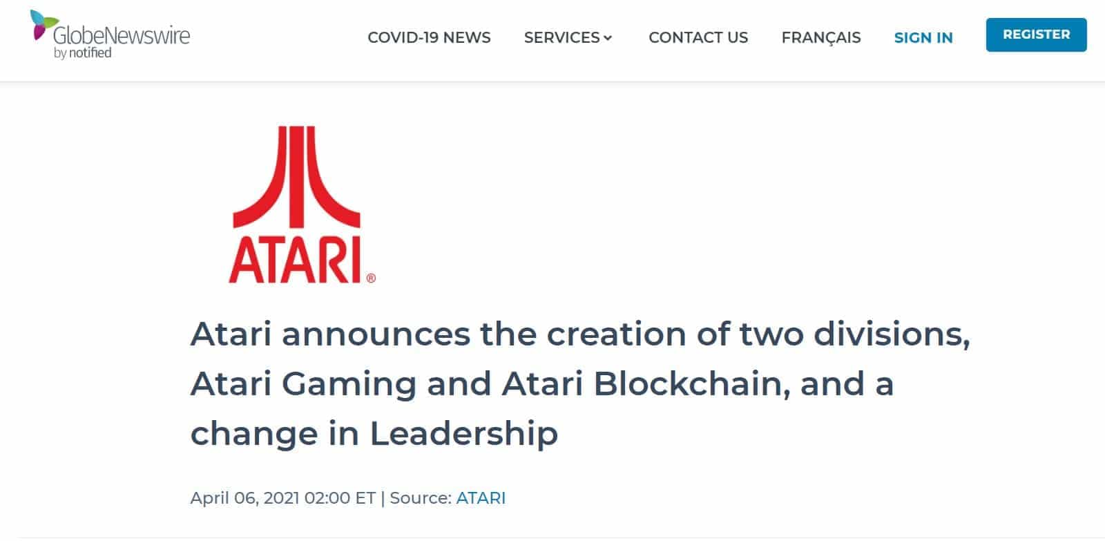 Atari Blockchain Division