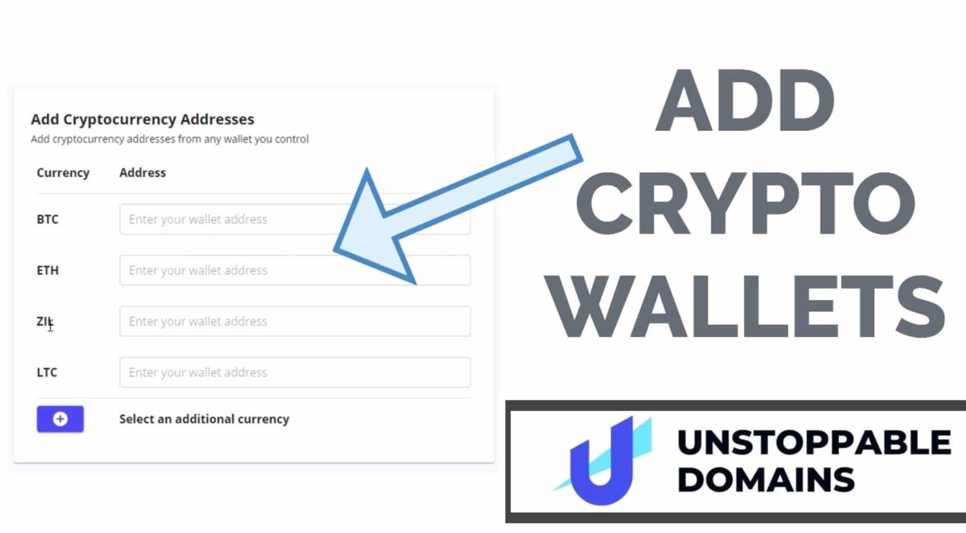 Unstoppable Domains for ALL your Crypto Domain Needs