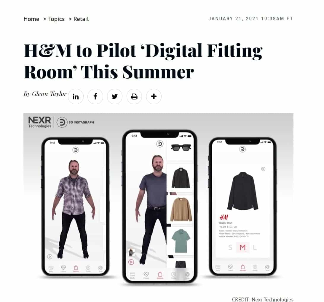 H&M augmented reality