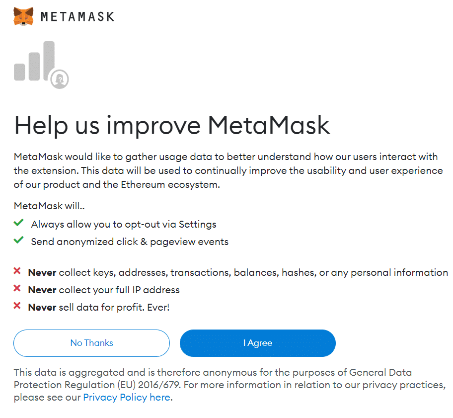 MetaMask-Data-Collection-Notification