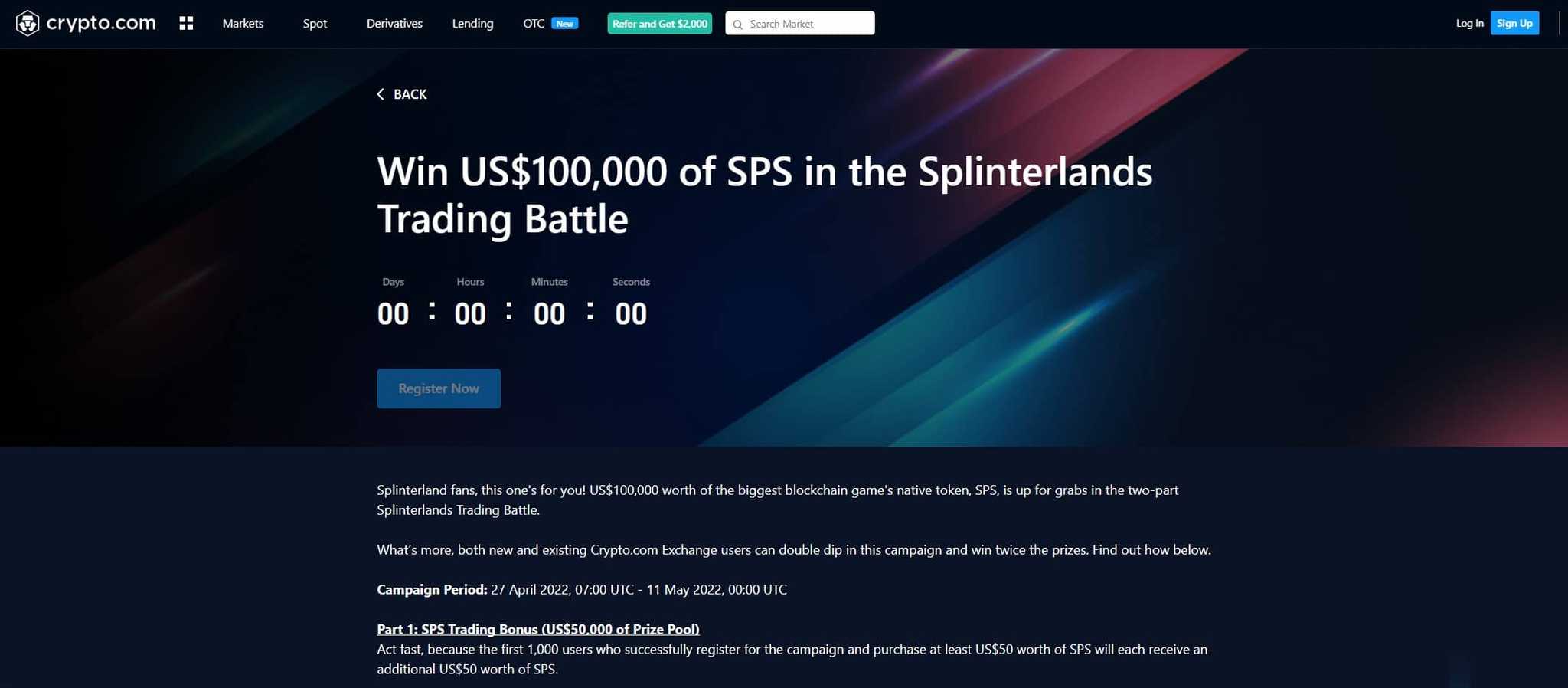 Crypto.com trading arena splitnerlands