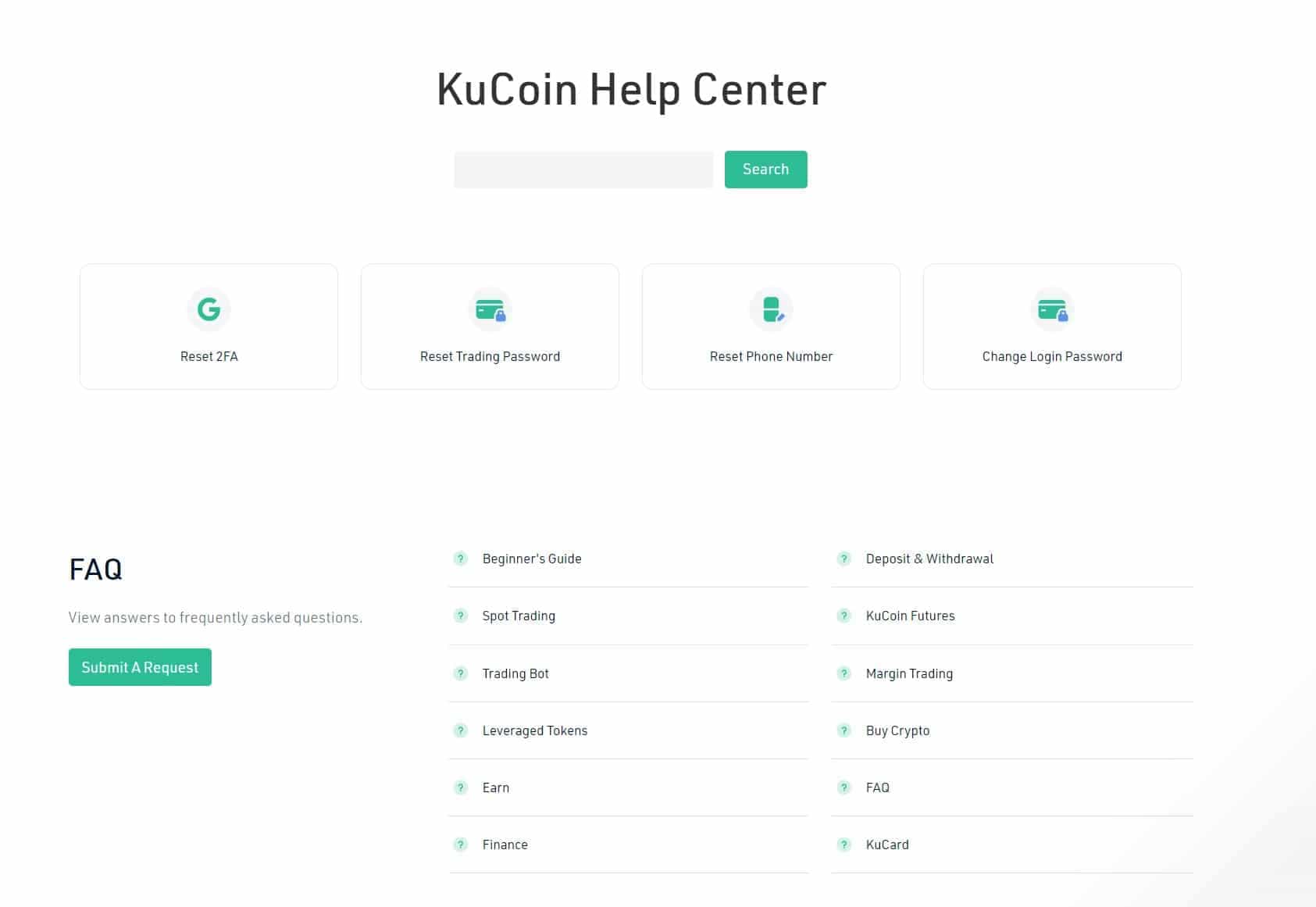 KuCoin help center
