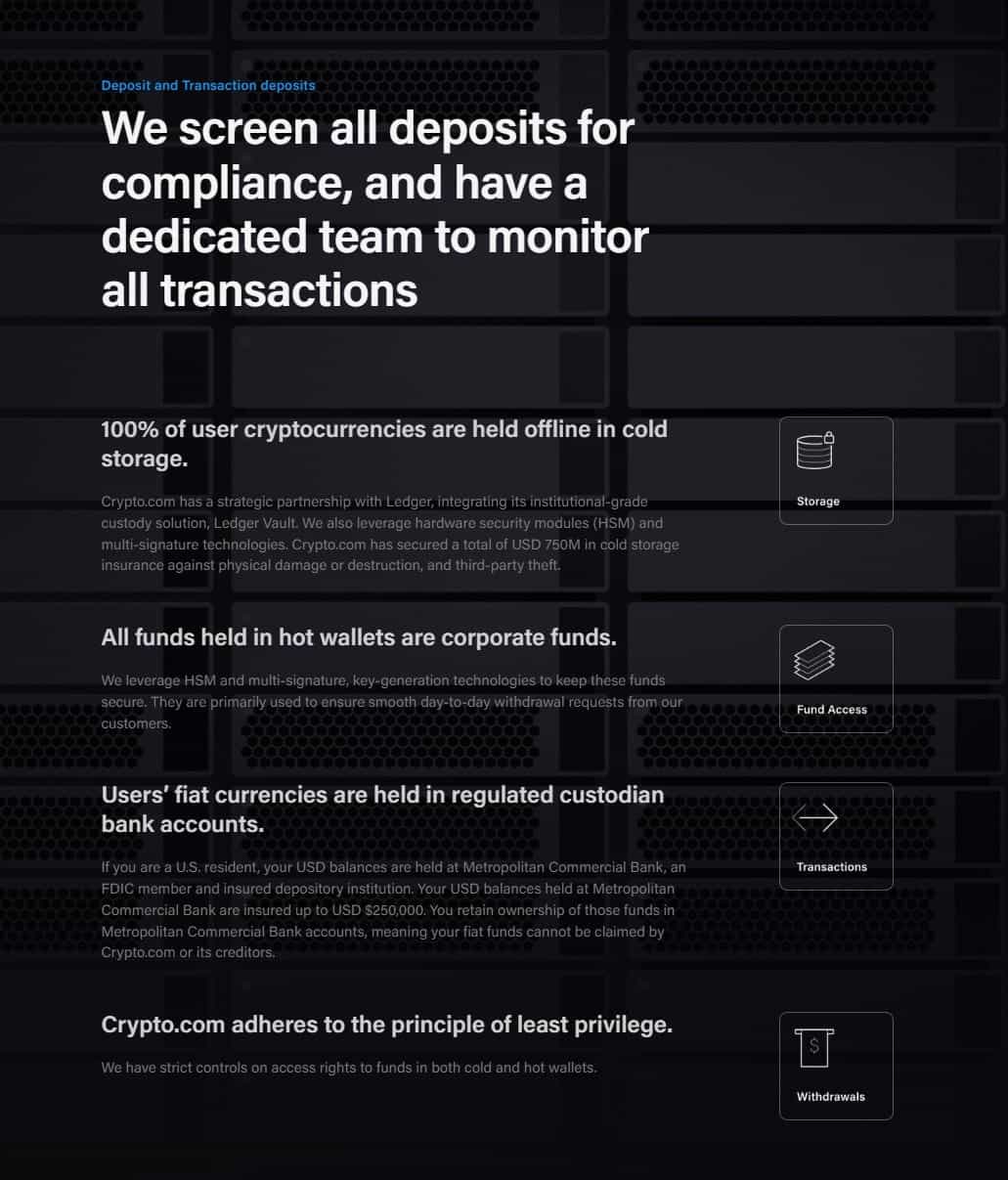crypto.com exchange security