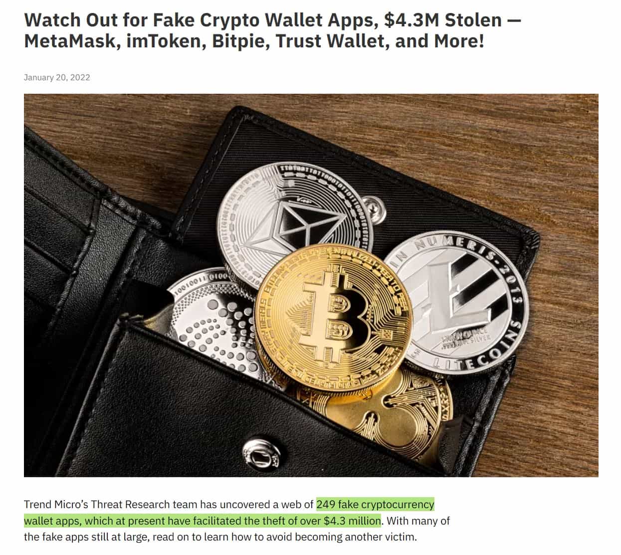 fake wallet app
